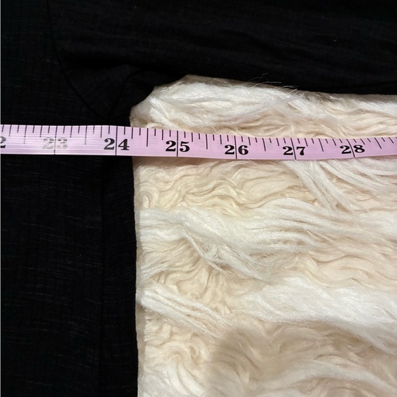 Torrid Black Top with Crochet Lace Accents, Soft, Stretchy, V-Neck Size 1X - Picture 11 of 13